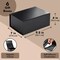6 Pack Magnetic Gift Boxes with Lids, 9.5x7x4" Bridesmaid Proposal Box, Black